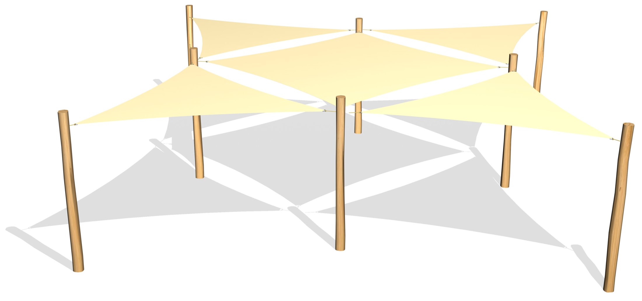5 Solsegel / 8 ben (LEK0811058)
