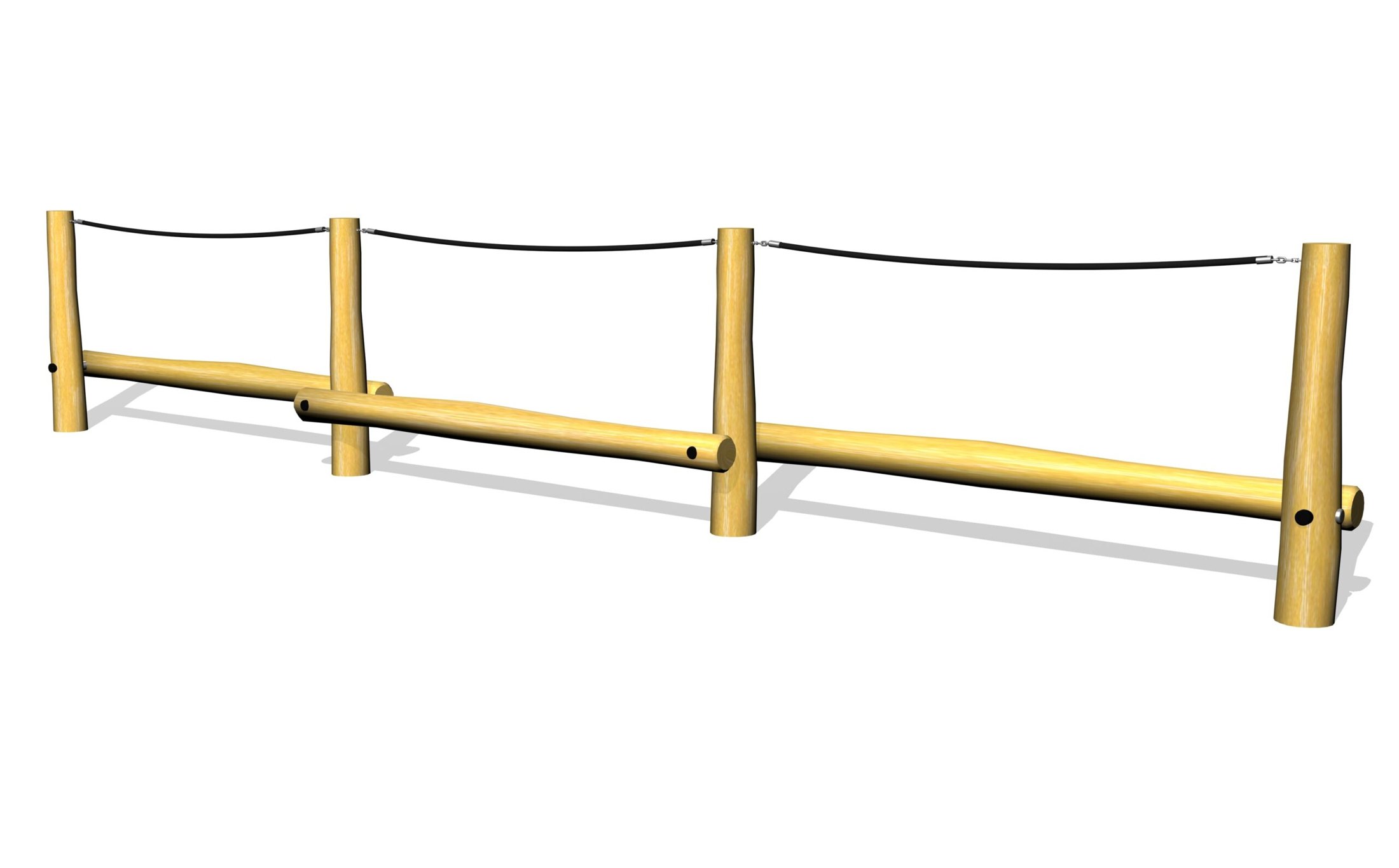 Balansbom med rep x3 (LEK0804029)