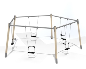 Gungställning Cirkelgunga 5 platser (med sittplatser) - bild 8
