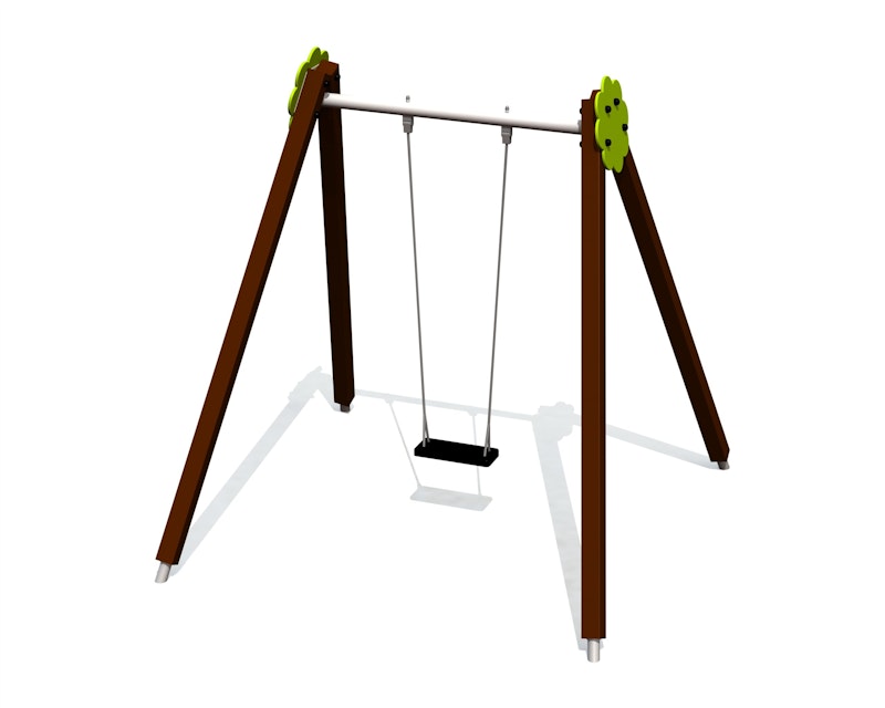 Gungställning Bell-Flower 1 plats, stålfästen (utan sits och beslag)