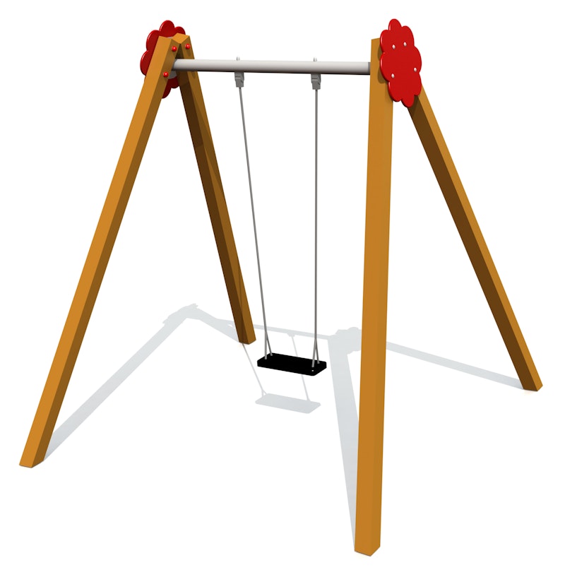 Gungställning Bell-Flower 1 plats, stålfästen (utan sits och beslag) - bild 4