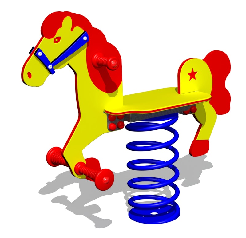 Fjädergunga Häst (LEK0101821)