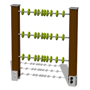 Lekpanel Aktivitetsvägg Räkeringar - bild 1