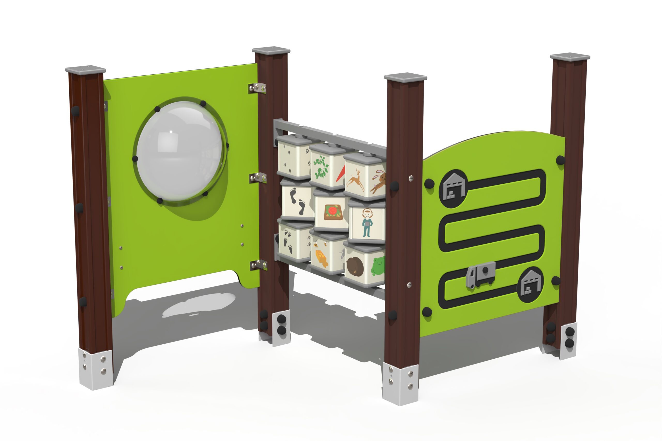 Aktivitetsväggar Courier Play, Djur, Cockpit