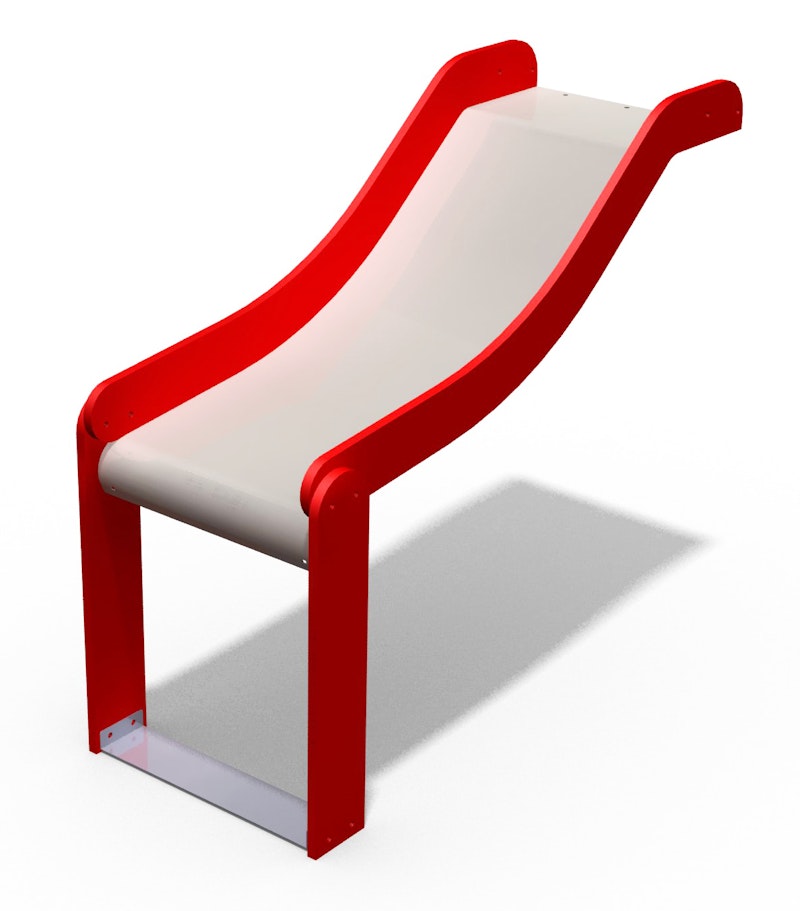 Lekställning Stainless steel slide: höjd 0,6m - bild 2