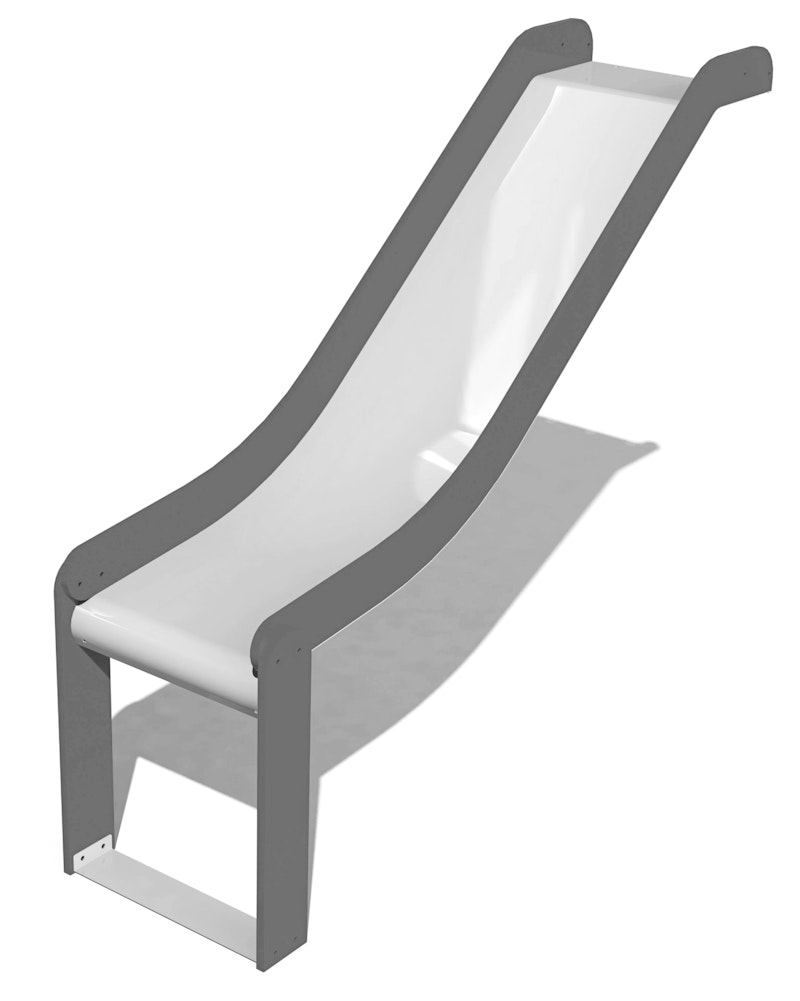 Lekställning Stainless steel slide: höjd 0,95m