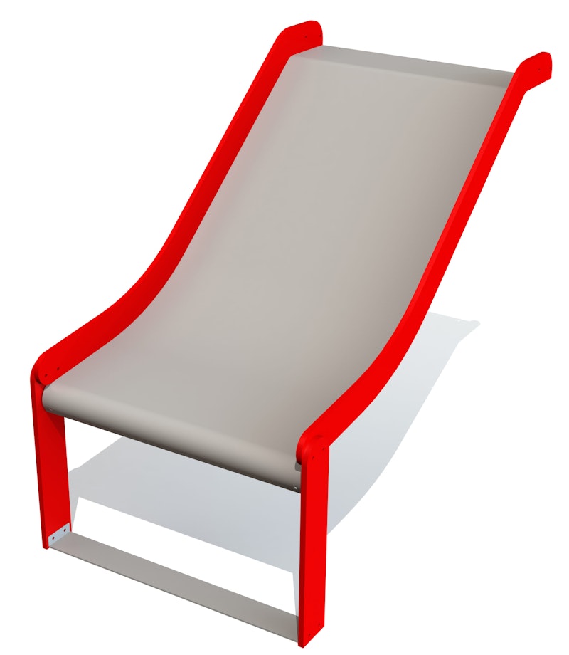 Lekställning Stainless steel slide: höjd 0,95m (wide) - bild 2