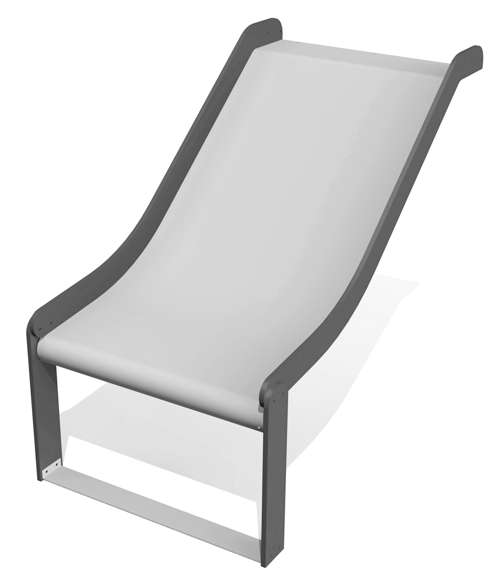 Lekställning Stainless steel slide: höjd 0,95m (wide)