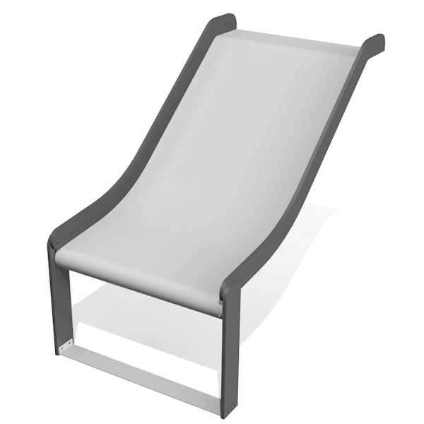 Rostfri stål rutschkana: höjd 0,95m (bred)