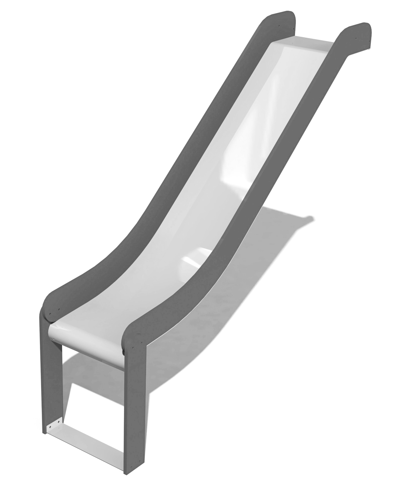 Lekställning rostfri rutschkana: höjd 1,2 m