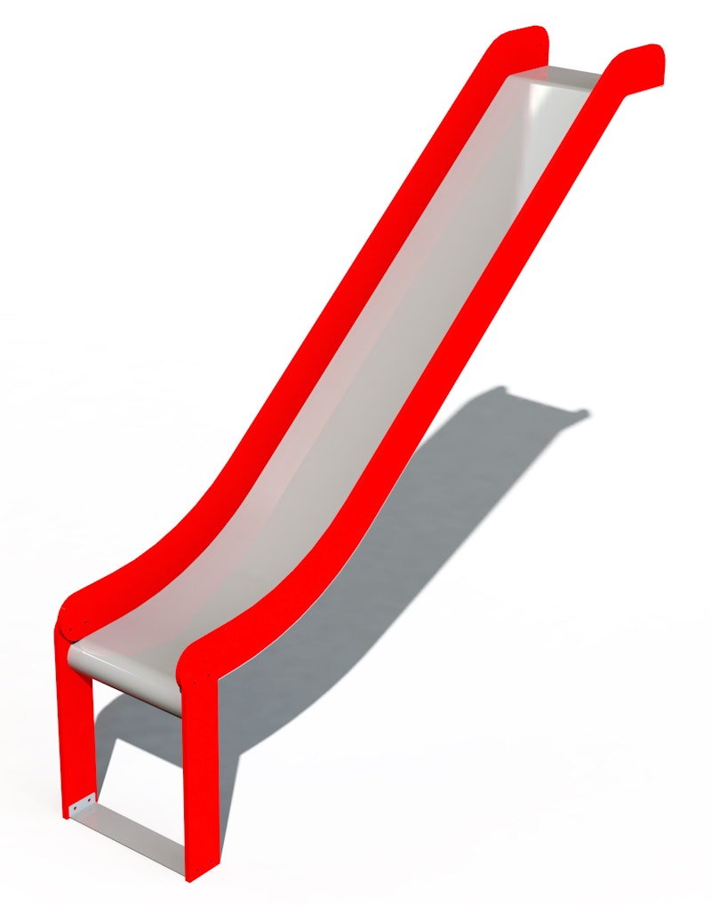 Lekställning Stainless steel slide: höjd 1,55m