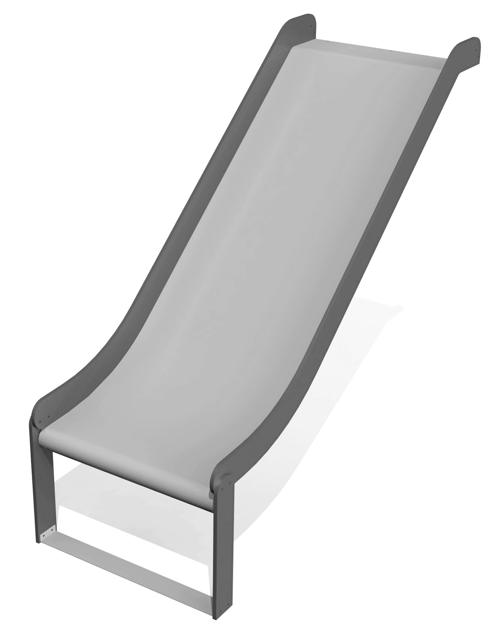 Rostfri stål rutschkana: höjd 1,55m (bred)