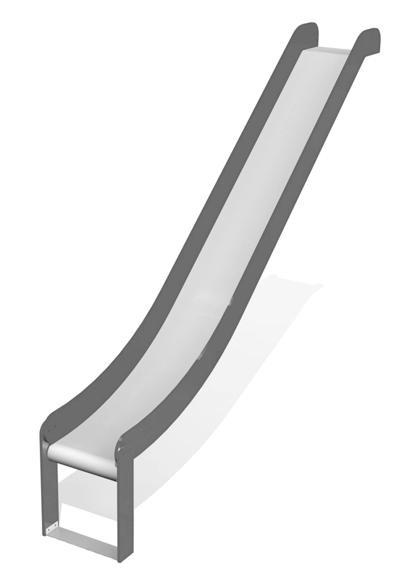 Lekställning Stainless steel slide: höjd 2,15 m