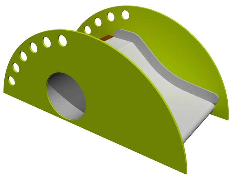 Lekställning Slide SHELL round (wide), HDPE - bild 5