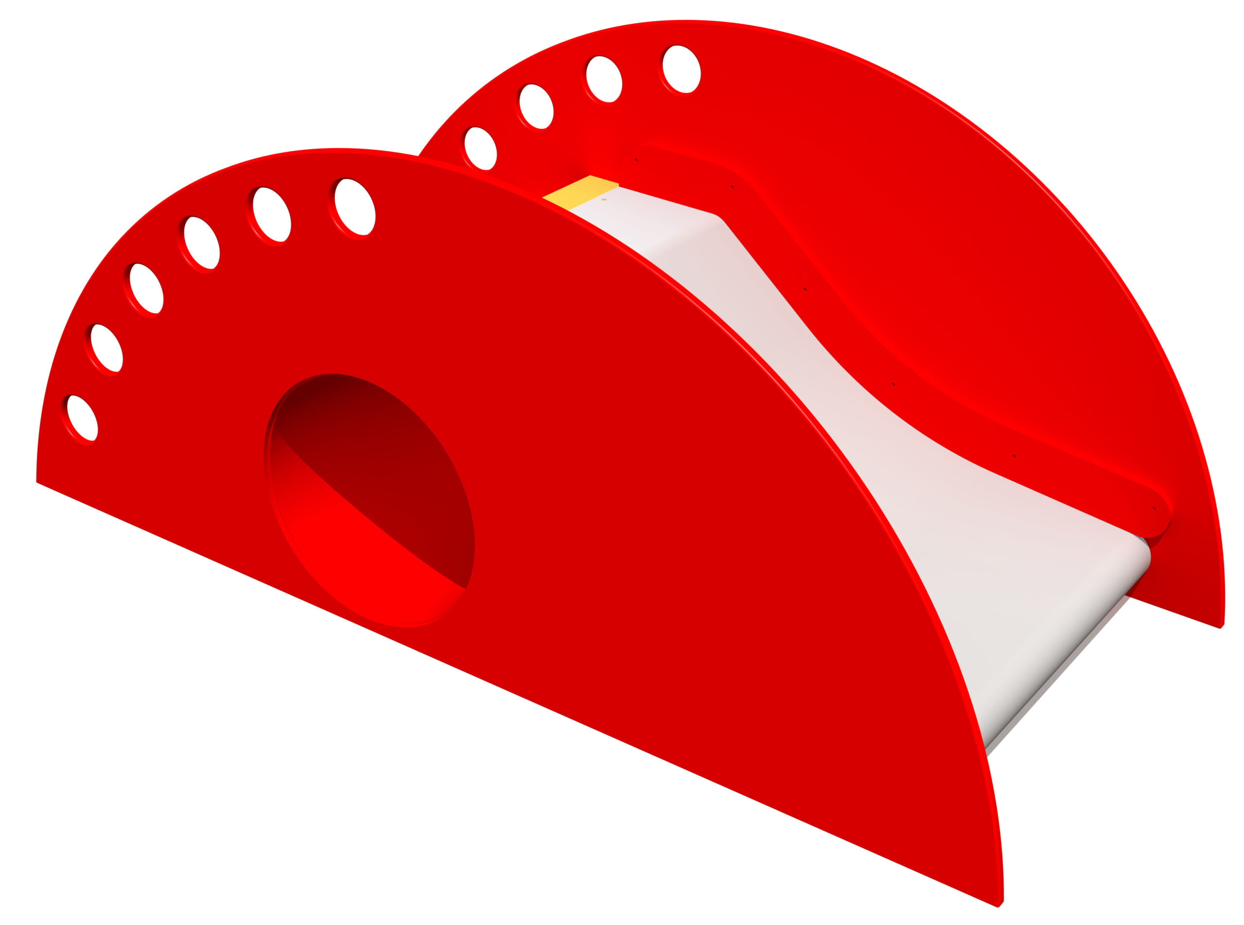 Lekställning Slide SHELL round (wide), HDPE