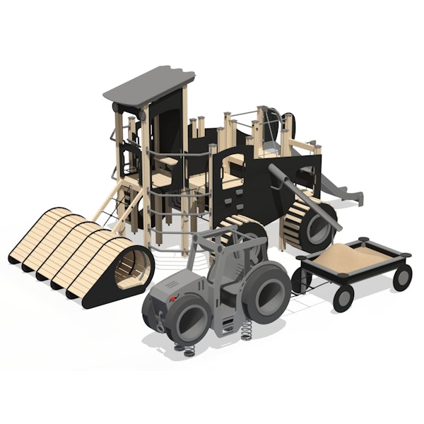Temalek Playset COMBINE (with tractor and trailer)