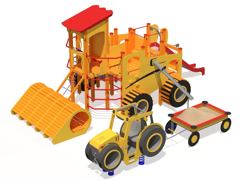 Temalek Playset COMBINE (with tractor and trailer) - bild 7