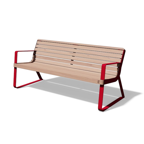 Parkbänk PIRITA med armstöd (1,80 m)