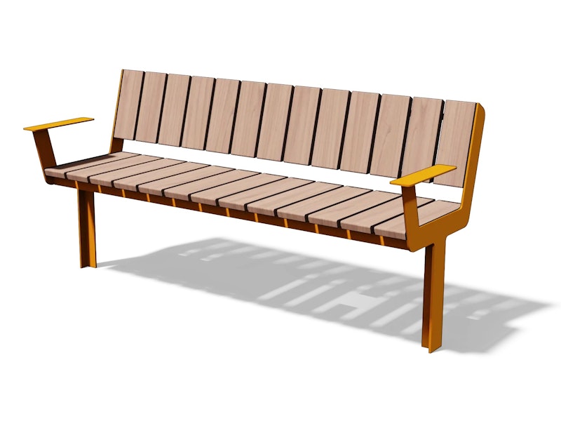 Parkbänk KADRIORG (1,8 m), upphöjd - bild 2