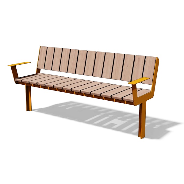 Parkbänk KADRIORG (1,8 m), upphöjd
