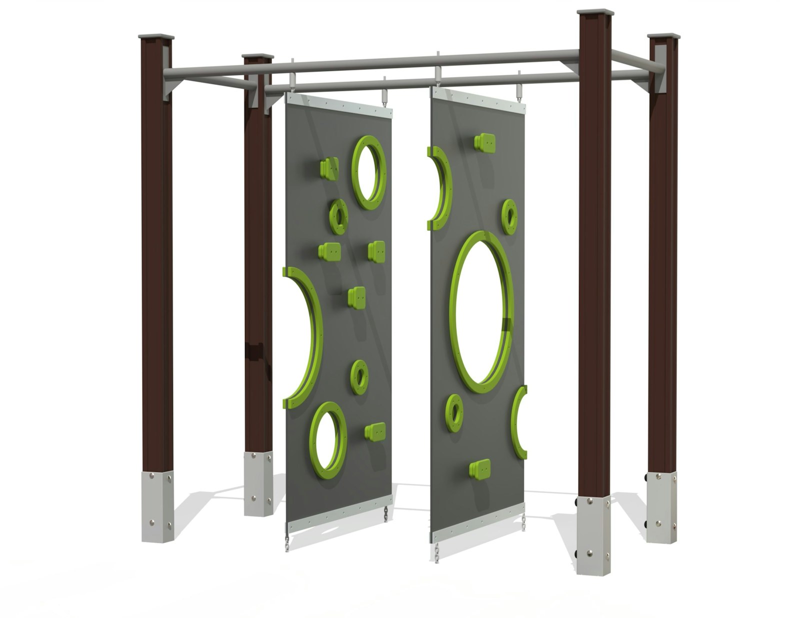 Rubber climbing walls