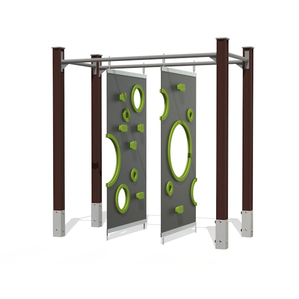 Rubber climbing walls