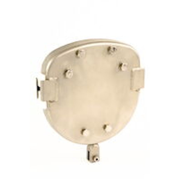 Reservdel - Material: Stainless steel, steel, painted, blue, Utförande: with chain attachment, with handle