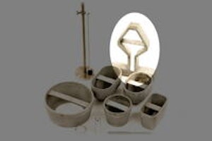 Reservdel - Material: GFK, Aluminum casting, Polyethylen, Utförande: Test specimen A, Test specimen B, Test specimen C, Test specimen D, V-shaped test specimen, Test specimen E, Screw handle - bild 9