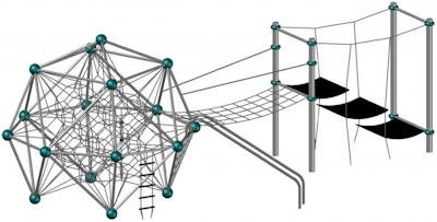 Studsmatta Climbing net SPACEBALL M.01