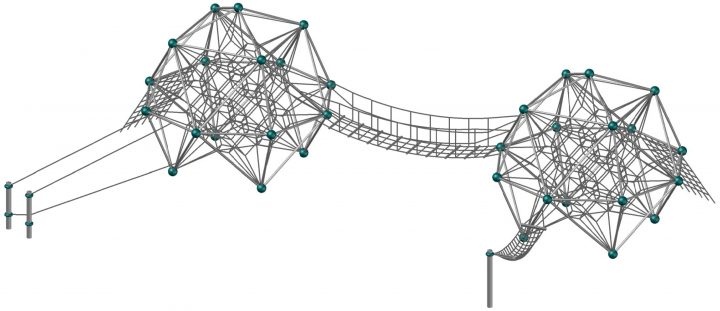 Studsmatta Climbing net SPACEBALL L.02