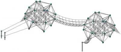 Studsmatta Climbing net SPACEBALL L.02