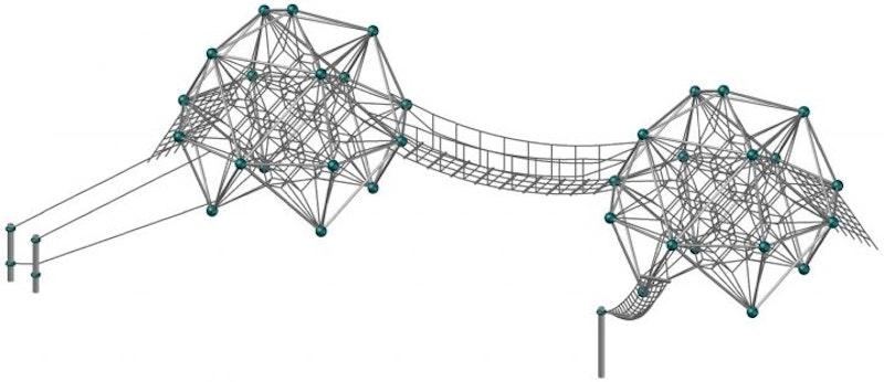 Studsmatta Climbing net SPACEBALL L.02
