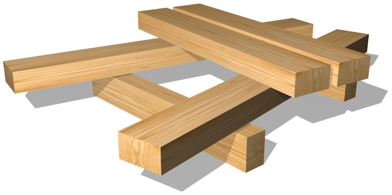 Larch sleeper 16x26x270cm. (per.m)