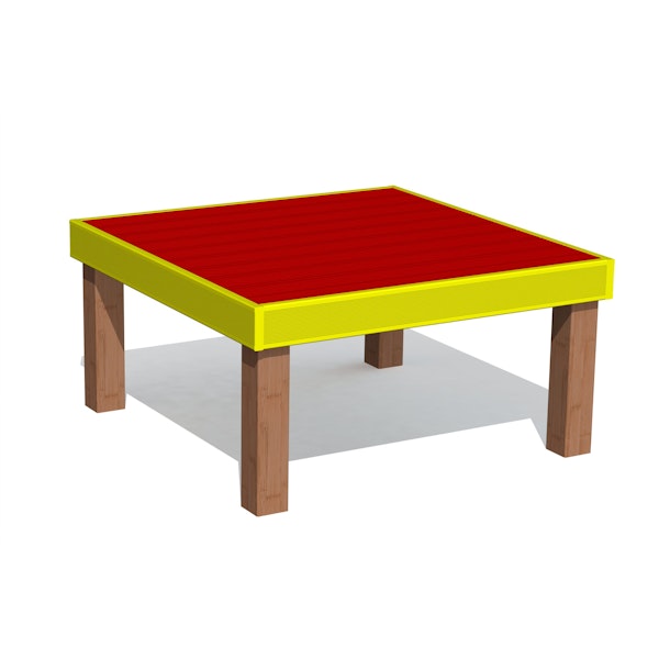 Platform for smaller dogs (0,9x0,9x0,35m)