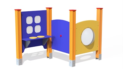 Lekpanel Aktivitetsväggar Bubbla, Klocka, Kök