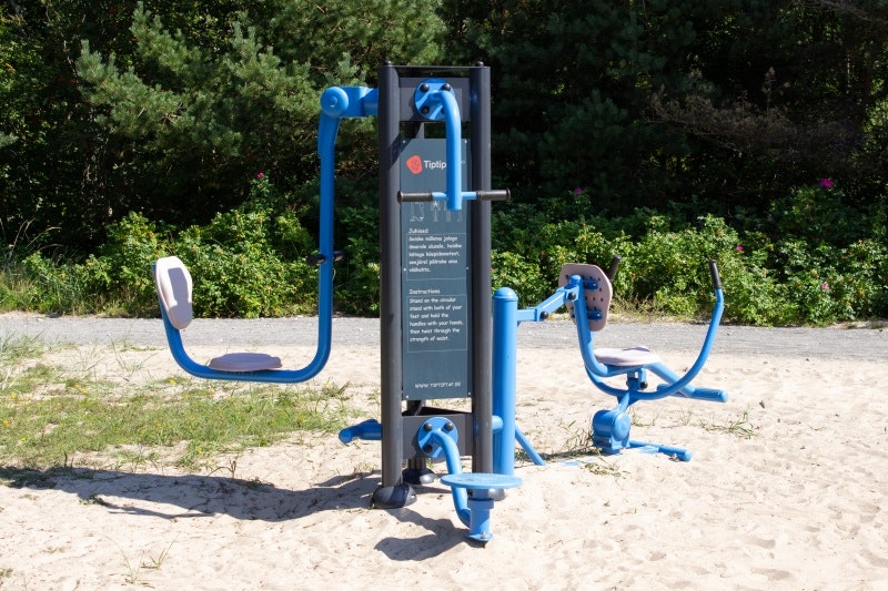 Sittande cykeltränare