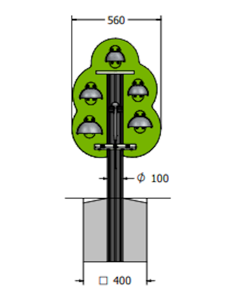 Virtuoso 5 Bell Tree with Alu Posts - bild 2