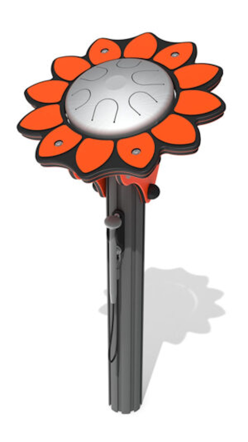 Virtuoso Tongue Drum Flower with Alu Post