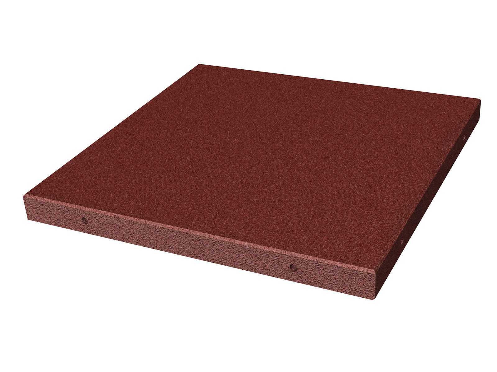 Stötdämpande gummiplatta 500 x 500 mm 20 mm röd/svart (m2)