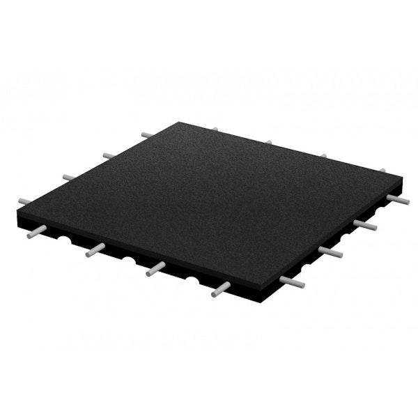 Gummiplatta Fallskyddsplatta 500 x 500 x 75 mm