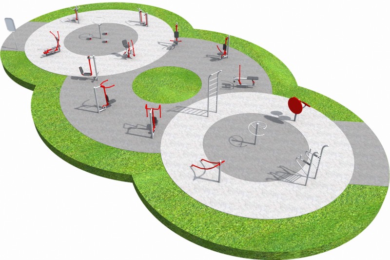 Träningsredskap Träningsstation Fitness 4