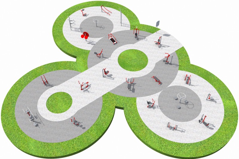 Träningsredskap Träningsstation Fitness 6