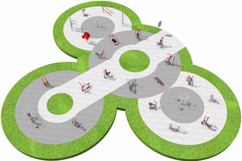 Träningsredskap Träningsstation Fitness 6