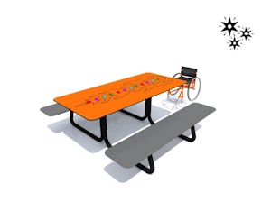 Parkbänk bord FESTO LUMO - bild 1