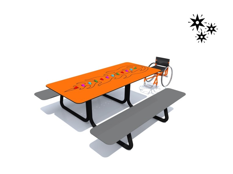 Parkbänk bord FESTO LUMO