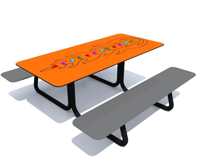 Parkbänk bord FESTO LUMO - bild 2