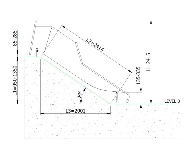 Släntrutschkana Tubo 1.4 m - bild 2
