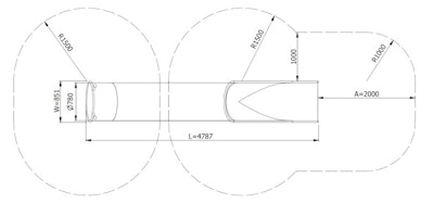 Släntrutschkana Tubo 2.4 m