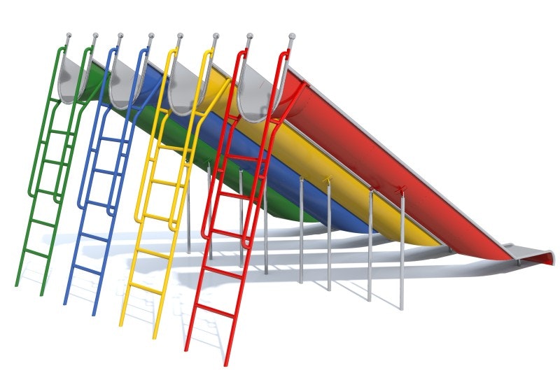 Fristående rutschkana FRABINA 2.0 m - bild 2