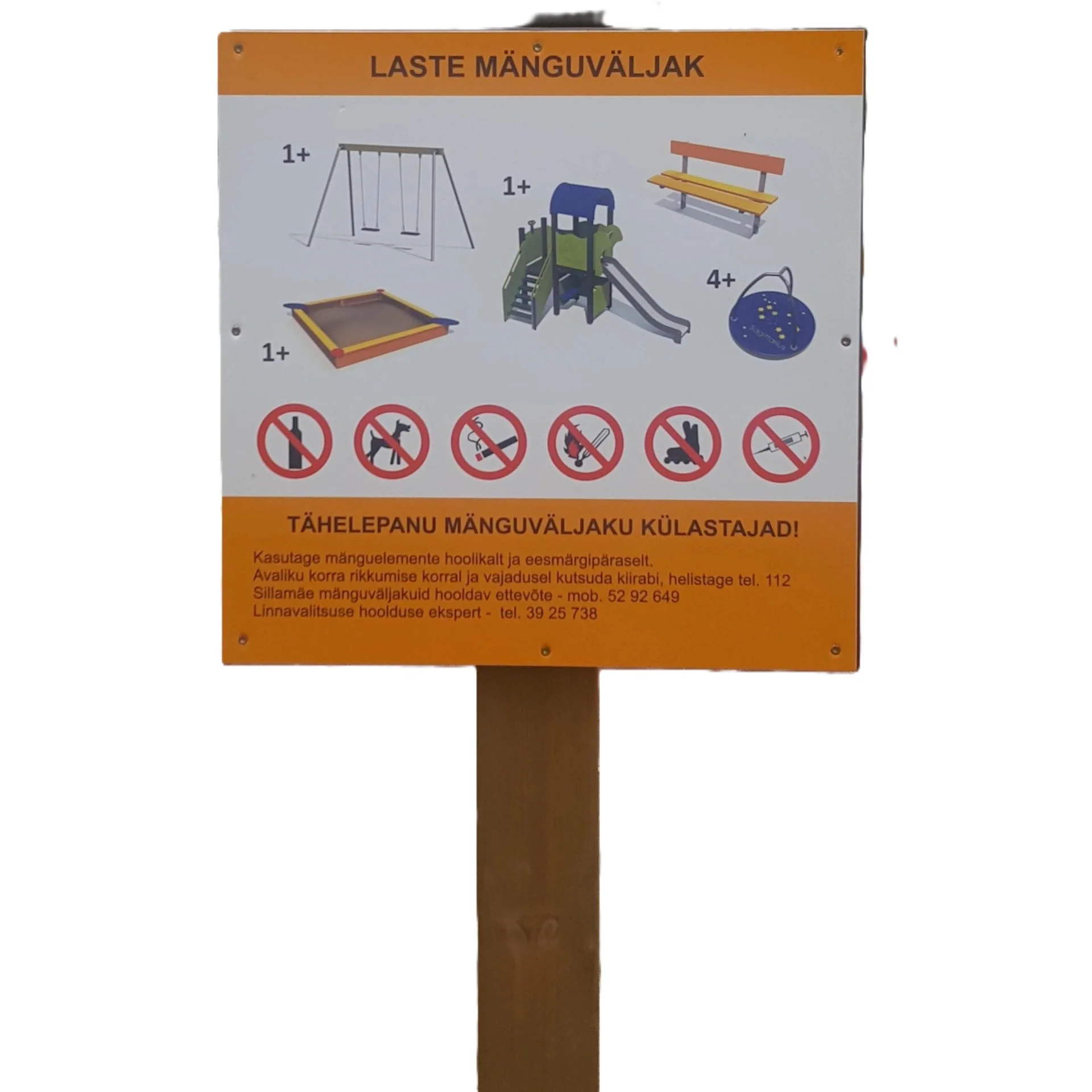 Informationsskylt Wilma 50x50 cm